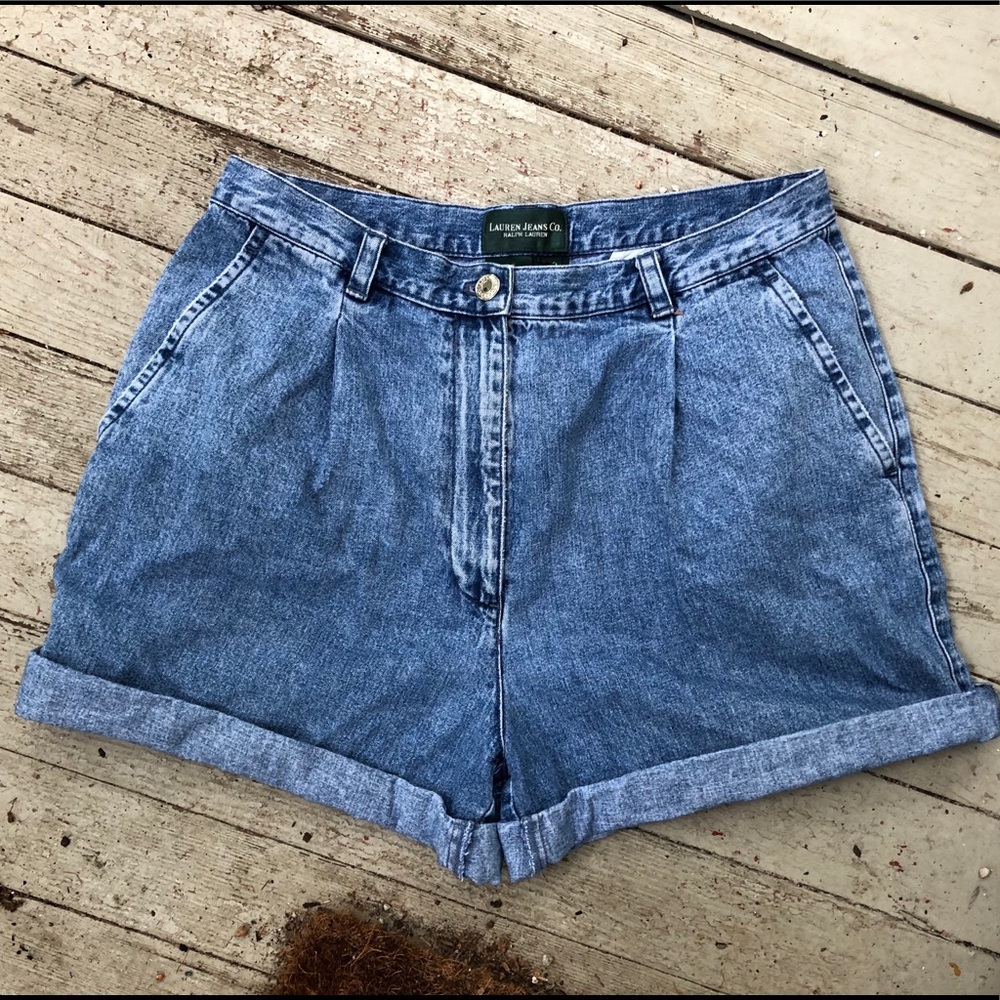 Vintage Lauren Jeans Co. high waisted denim shorts